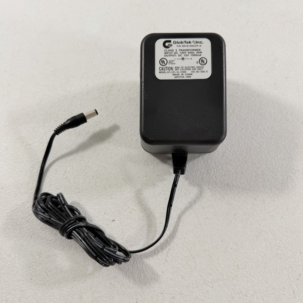 GLOBTEK GT-357-12-1500D AC ADAPTER MPN WD1E1500LCP-N TESTED WORKING